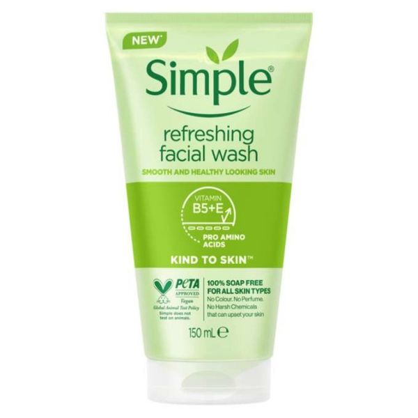 ژل شستشو صورت سیمپل مدل refreshing حجم 150 میلی لیتر