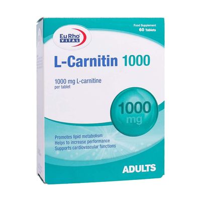 ال کارنیتین یوروویتال- 1000 میلی گرم بسته 60 عددی کاهش وزن