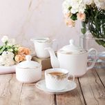 سرویس غذاخوری 102 پارچه چینی زرین ایران سری رادیانس مدل کلودیا درجه یک