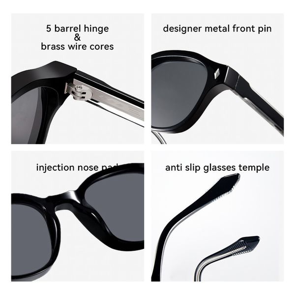 عینک آفتابی پنتوس (Pantos) آلبرت وگ مدل SZ8108 Obsidian