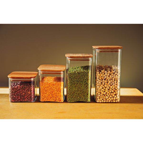 بانکه میس گلس مدل هرا چهارگوش بسته 3عددی