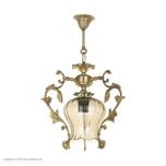 لوستر آویز شاهان تک مدل طاووس کد 1021