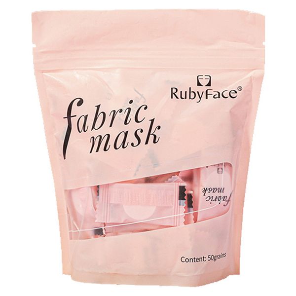 قرص ماسک ورقه ای صورت روبی فیس مدل Fabric بسنه 50 عددی