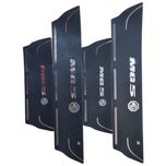 برچسب پارکابی خودرو امیران اسپرت طرح چرم کد 2025079 مناسب برای MG5 مجموعه 4 عددی