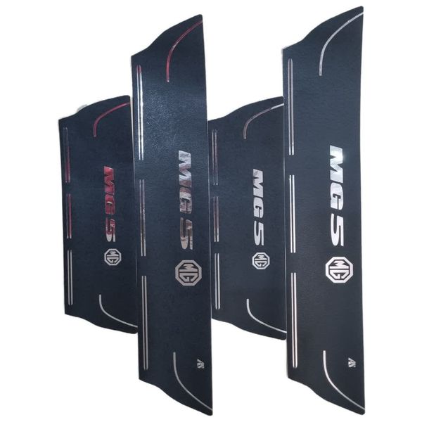 برچسب پارکابی خودرو امیران اسپرت طرح چرم کد 2025079 مناسب برای MG5 مجموعه 4 عددی