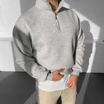 نیم زیپ طوسی