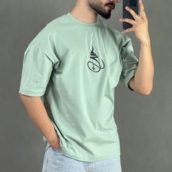 تیشرت طرح هیچ سبز