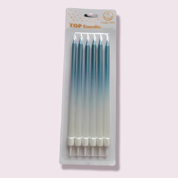 شمع تولد مدل تاپ  بسته 6 عددی