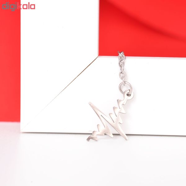 آویز ساعت زنانه طرح نبض کد AS1076