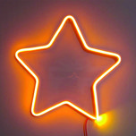 چراغ خواب مدل تابلو نئون فلکسی طرح ستاره