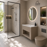 ست کابینت روشویی توییس مدل آرکا Arka به همراه آینه
