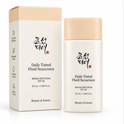 ضد آفتاب رنگی بیوتی آف جوسان Beauty of Joseon Daily Tinted Fluid Sunscreen SPF40 کد LN110 حجم 50ml