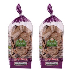 نان خشک چیپسی حاوی جو دوسر و دانه چیا هم دانه - 230 گرم بسته 2 عددی