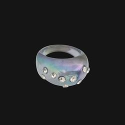 انگشتر زنانه مدل رزین هفت رنگ کد 001