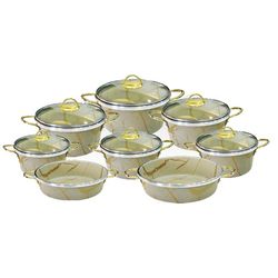 سرویس پخت و پز 14 پارچه هلنا مدل ماربل