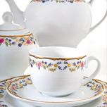 سرویس غذاخوری 102 پارچه 12 نفر چینی زرین ایران مدل گلستان سری ایتالیا اف درجه عالی