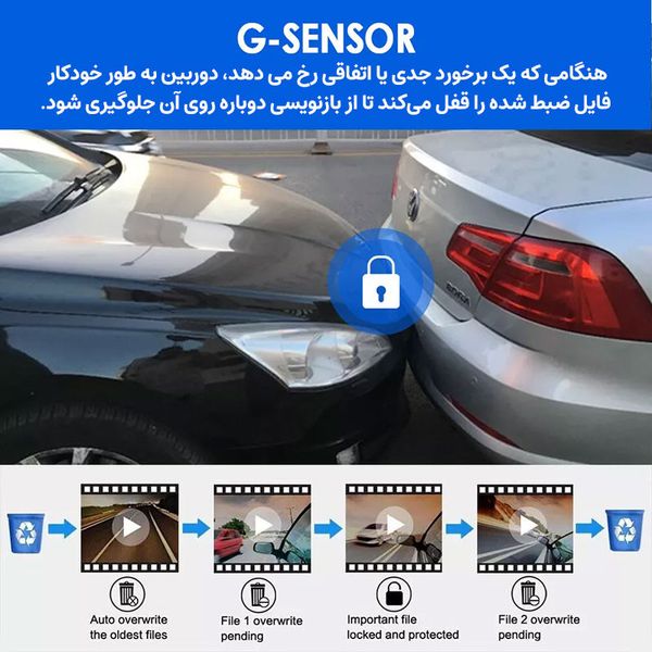 دوربین فیلمبرداری ثبت وقایع خودرو مدل M8-Wi-Fi