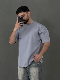 تیشرت دو نخ R طوسی