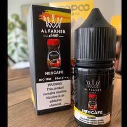 سالت الفاخر قسطی نسکافه حجم 30 میلی لیتر نیکوتین 25میلی گرم | AL-FAKHER NESCAFE SALT 30ML/25MG