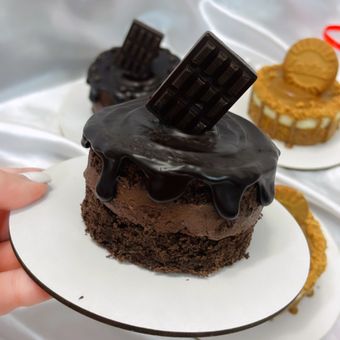 چیز کیک شکلاتی (تک نفره)