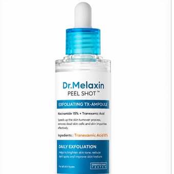 سرم لایه بردار و روشن کننده صورت دکتر ملاکسین مدل Peel Shot Exfoliating TX Ampoule