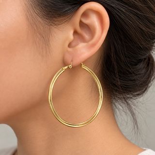 گوشواره حلقه ای بافت دار سایز 3 17-194