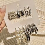 پک گوشواره 6جفتی حلقه ای بزرگ