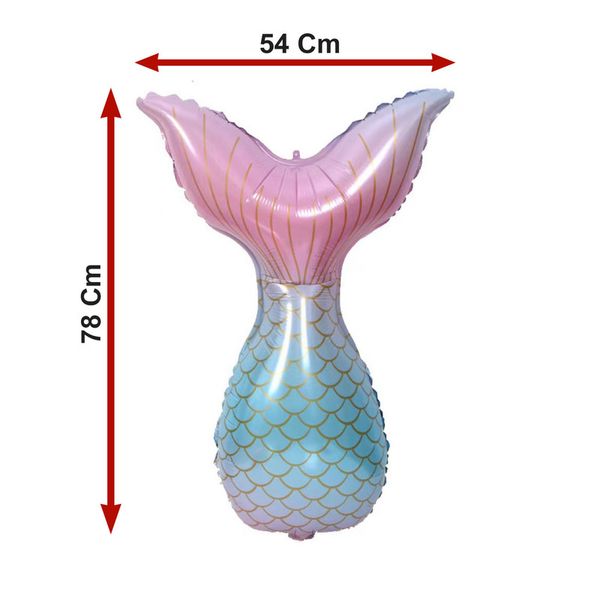 بادکنک فویلی لاکی بالونز مدل دم پری دریایی