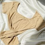 تیشرت زنانه و دخترانه مدل یقه خشتی