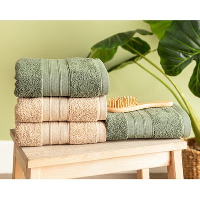 حوله دستی مادام کوکو طرح کلاسیک کد 007 سایز 50x80 سانتی متر بسته۲ عددی
