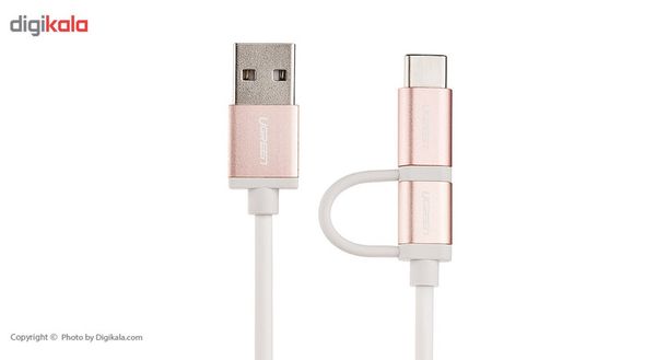 کابل تبدیل USB به USB-C/microUSB یوگرین مدل US177 طول 1.5 متر