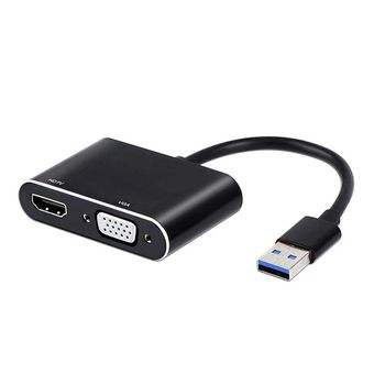 مبدل USB 3.0 به VGA/HDMI/AUDIO فرانت مدل FN-U3DVH