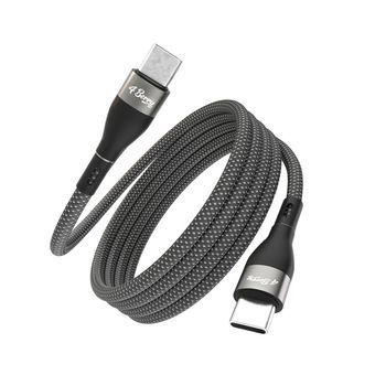 کابل شارژ مغناطیسی Type-C به Type-C فوربری مدل Magnetic KS-C طول 1 متر 60 وات