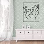 استیکر مدل چوبی طرح مینیمال صورت