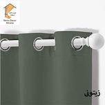 پرده نوین دکور سیلوانا مدل کتان 18 سایز 180 × 140 سانتی متر