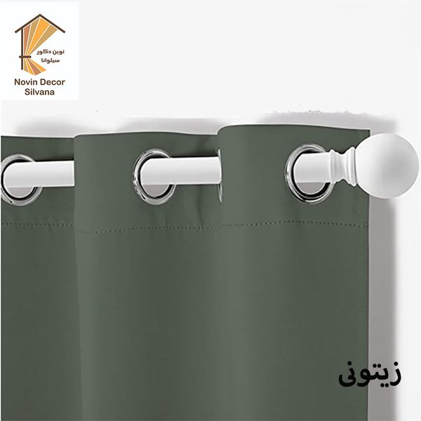 پرده نوین دکور سیلوانا مدل کتان 18 سایز 180 × 140 سانتی متر