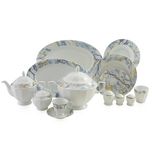 سرویس غذا خوری103 پارچه چینی زرین ایران مدل گلدستون سری نئوکلاسیک درجه یک