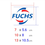 برچسب چاپی برش خورده مدل FUCHS کد 0124