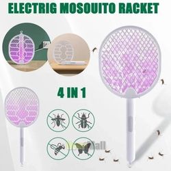 پشه کش راکتی تاشو electronic mosquito swatter 3319