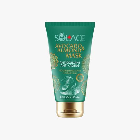 ماسک صورت سولس مدل روغن بادام و آووکادو مناسب برای انواع پوست حجم 150 میلی لیتر