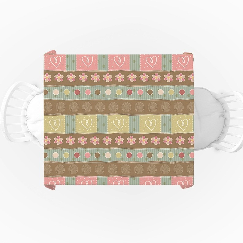 رومیزی طرح  مربع مخمل مدل گل مدرن تزئینی کد 11041