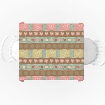 رومیزی طرح  مربع مخمل مدل گل مدرن تزئینی کد 11041