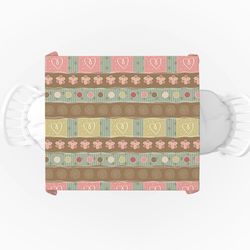 رومیزی طرح مربع مخمل مدل گل مدرن تزئینی کد 11041