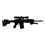 استیکر مدل m4 gun02