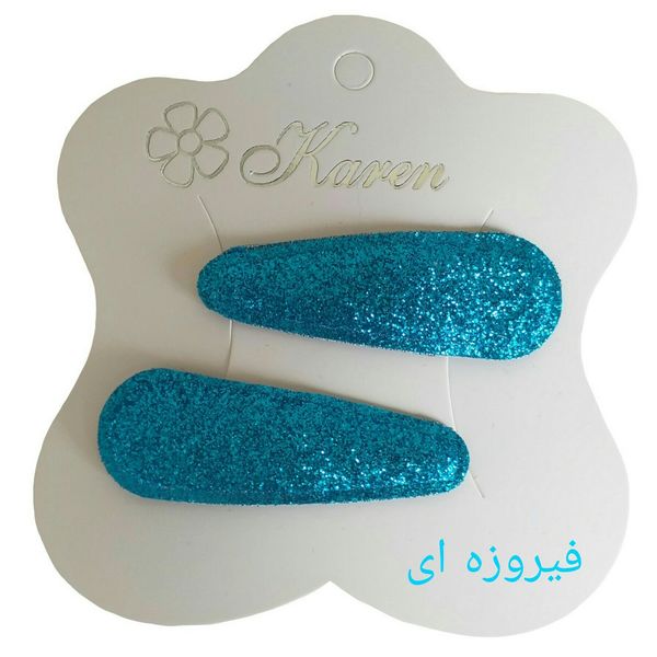 گیره مو دخترانه کد 2Leh بسته 2 عددی