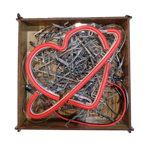 چراغ تزئینی فلکسی طرح قلب مدل 09