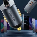 شارژر فندکی باسئوس مدل CCBT-B0G 120W