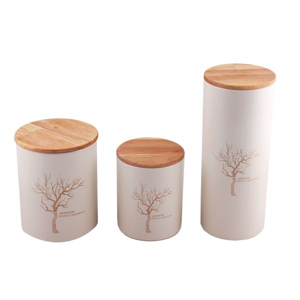 سرویس آشپزخانه 18 پارچه آرتیستون مدل درب بامبو