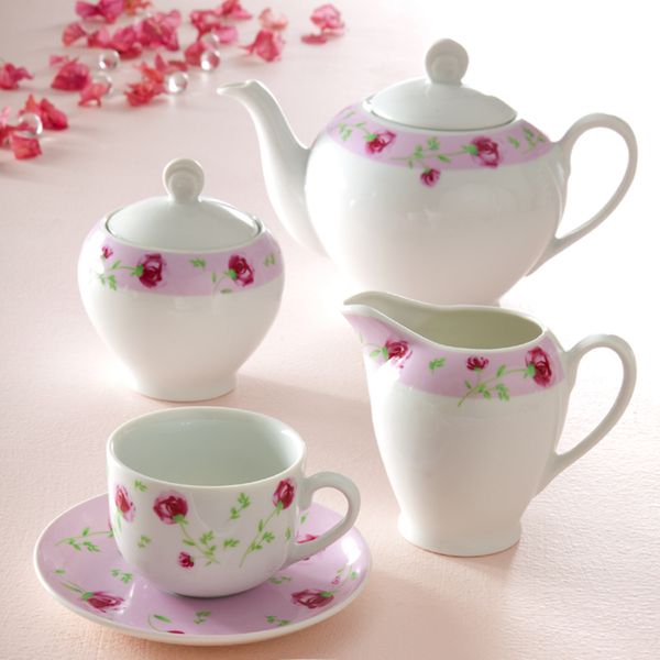 سرویس چینی 102 پارچه غذا خوری چینی زرین ایران سری ایتالیا اف مدل ویلیج درجه یک