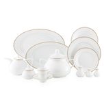 سرویس غذاخوری 108 پارچه چینی زرین ایران سری شهرزاد مدل سپینود درجه یک